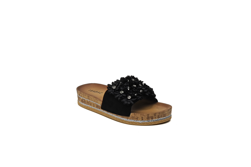 Blomster sandaler med bling