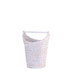Kurv med toiletpapirholder Antique hvid 40x30 cm
