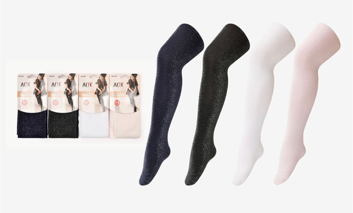 Glitter børnestrømpebukser - Tilfældig - Ingen returret - ITNOV24 by Krone 1