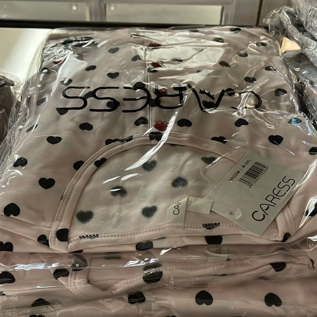 Nattøj med hjerter - Tilfældig - by Krone 1