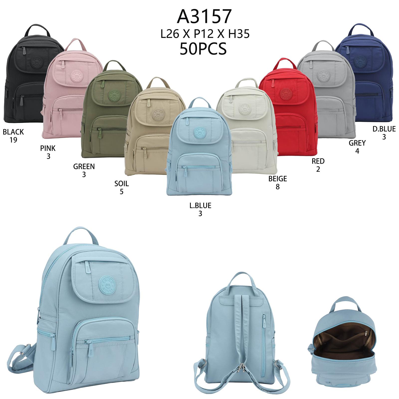 Nylon rygsæk 26x12x35cm by Eric Bags