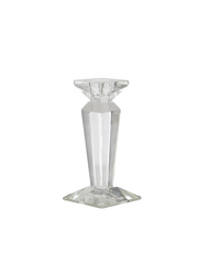 Candlestick SILEX, Crystal, 8x8x18 cm
