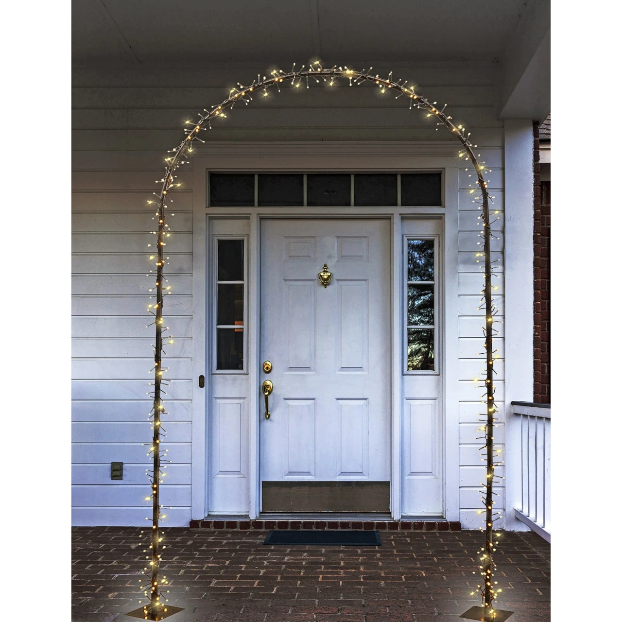 Jule æresport i metal med LED-lys – 220 x 120 cm