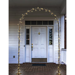 Jule æresport i metal med LED-lys – 220 x 120 cm