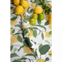Limone Löpare Gul Bordløber 40x140 cm Sommerlig borddekoration med citronmotiv