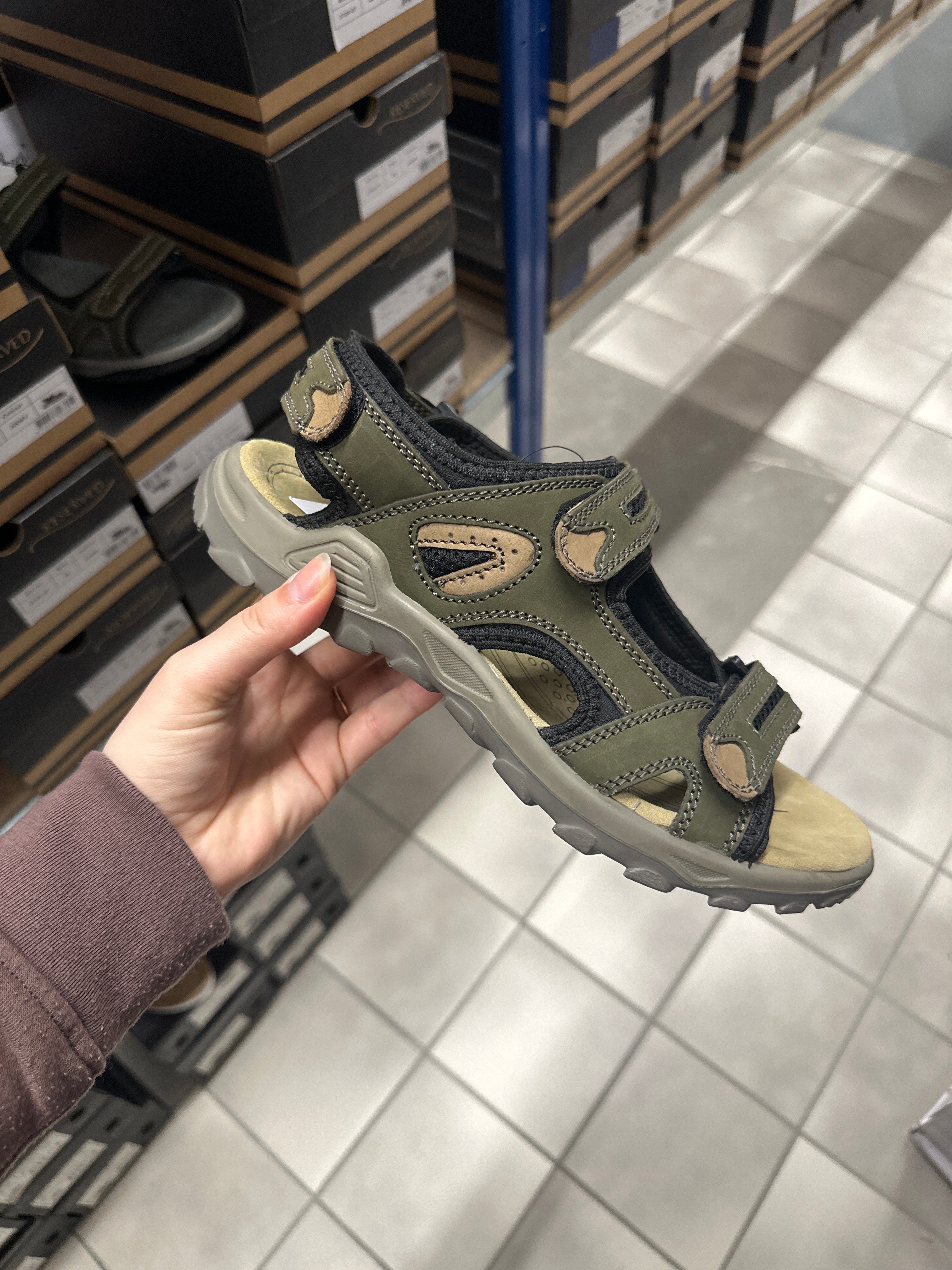 Reversed ruskinds sandaler herre by Krone 1