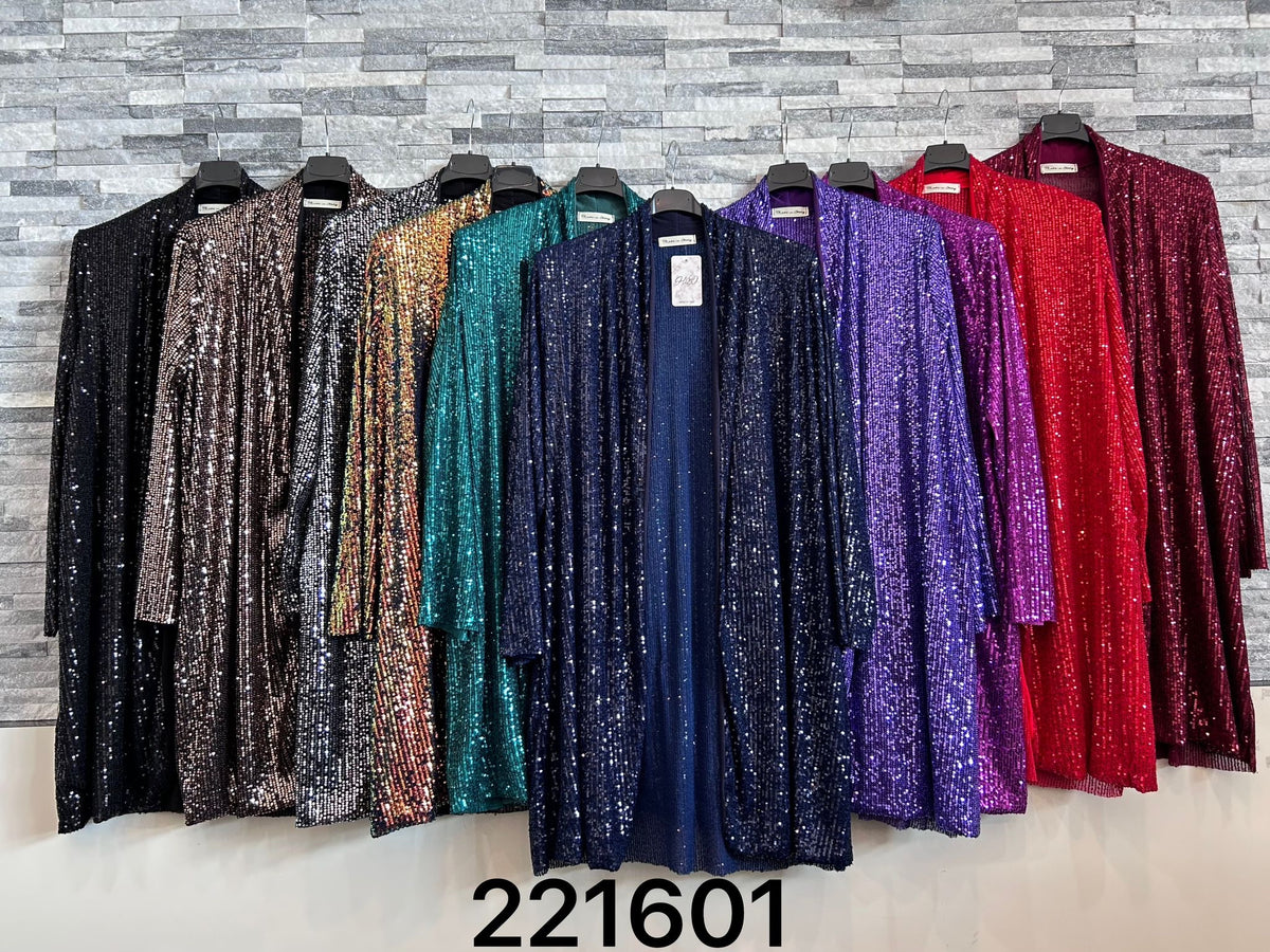 Pailetfrakke - Str. 38-48 by Krone 1