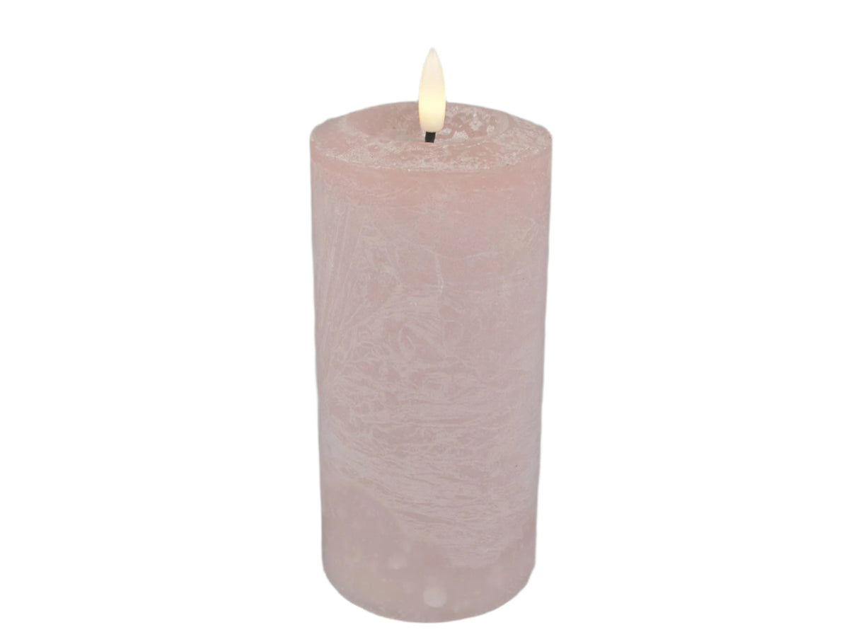 LED Lys Rosa Antique 7,6x16 cm Stemningsfuldt & Sikkert