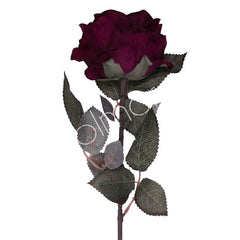 Kunstig rose rød 75 cm