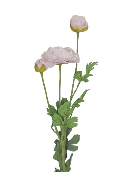 Flower Ranunculus pink 90 cm elegant og naturtro kunstblomst