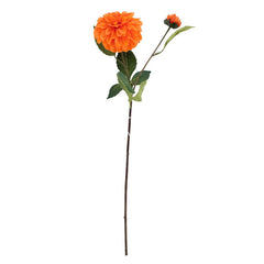 Flower Dahlia orange, 60 cm