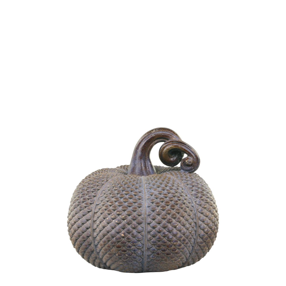 Pumpkin med guld – 13x14,5 cm antik mocca