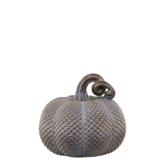Pumpkin med guld – 13x14,5 cm antik mocca