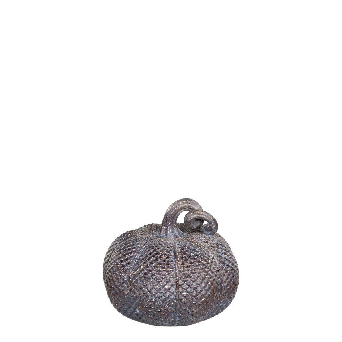 Pumpkin m. guld 5x5,5 cm antique mocca