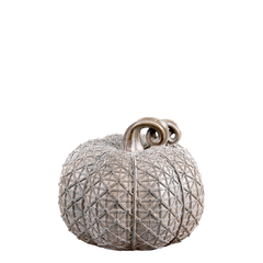 Græskar m. Guld 12x14 cm Antique Latte