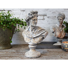 Buste Homme 30,5 x 19 x 11 cm – Antique grå dekorationsfigur