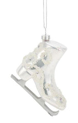 Glasskøjte Figur 8 cm Perlehvid