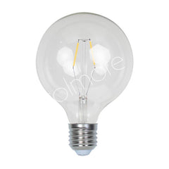 LED Pære G125 E27 2W – Klar – 13x13x16 cm