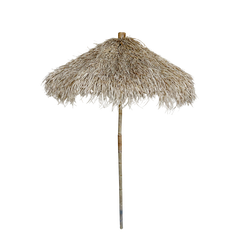 Lyon Parasol i bambus 240x160 cm natur