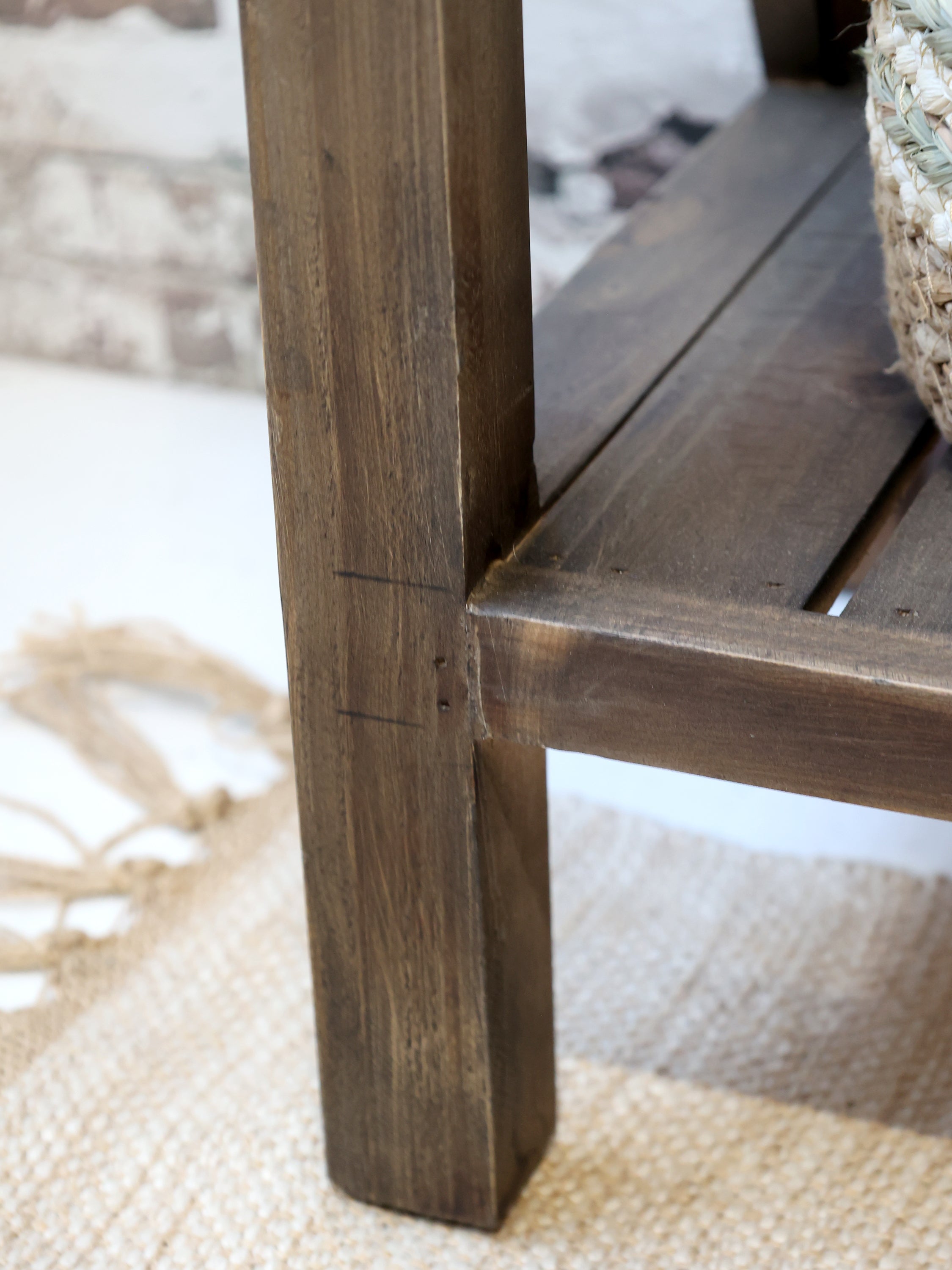 Anretterbord, H77/L105,5/B36 cm natur by Chic Antique