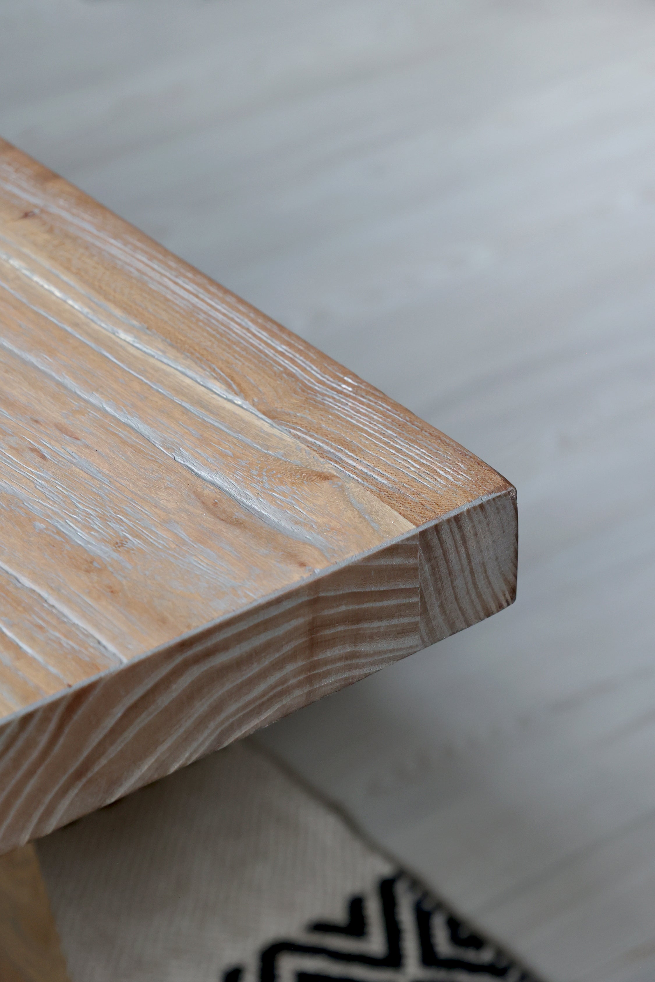 Bænk i genbrugstræ, H45/L240/B32 cm natur by Chic Antique