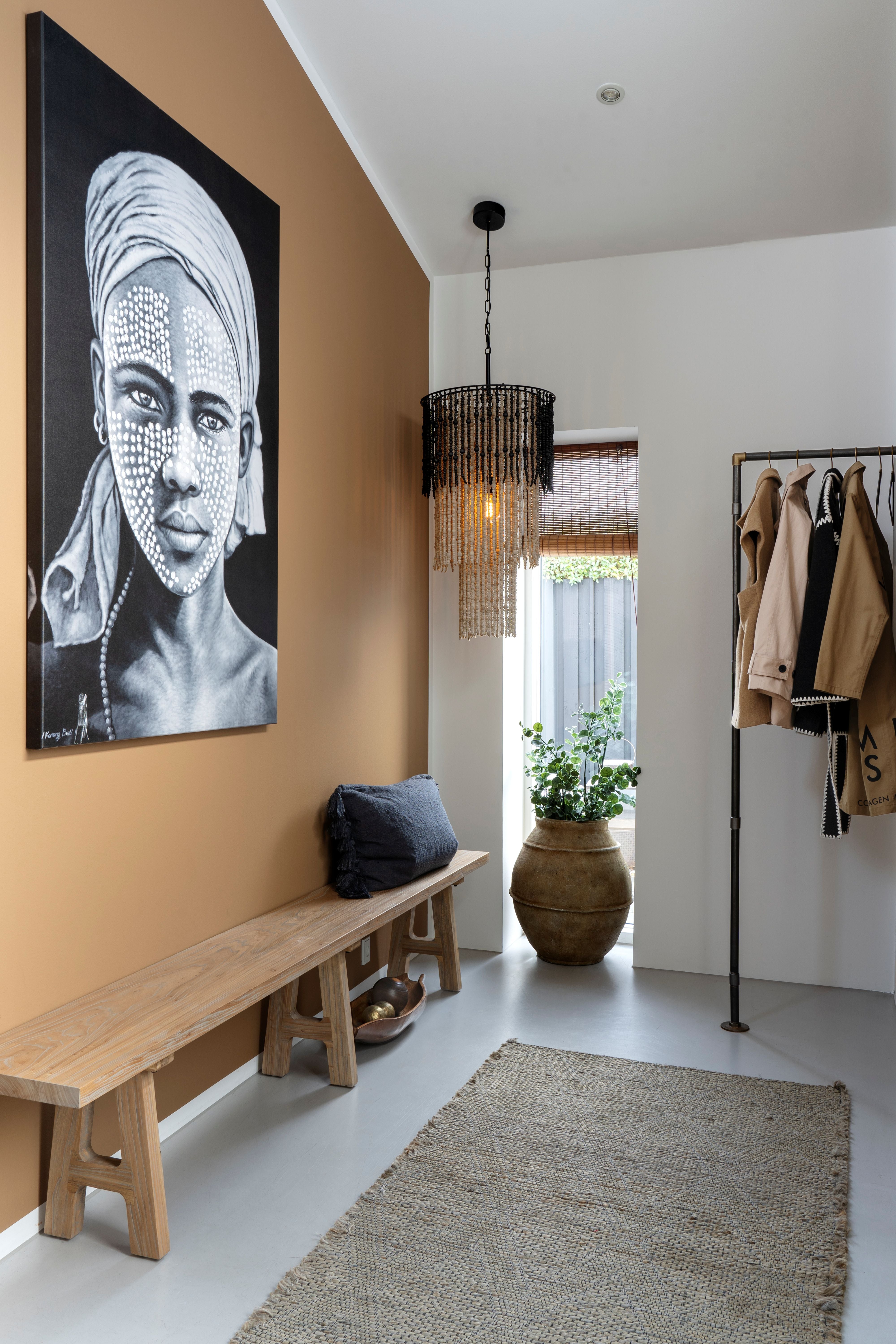 Bænk i genbrugstræ, H45/L240/B32 cm natur by Chic Antique