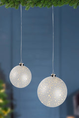 Glas LED Julekugle 412 LED Ø15 cm x 60 cm