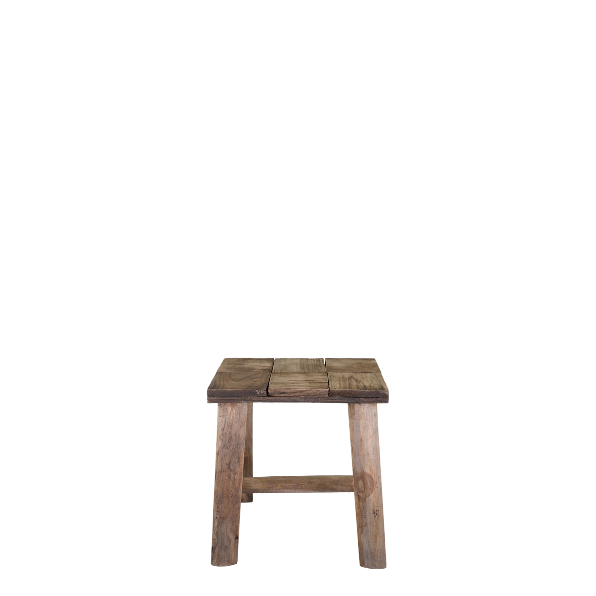 Bænk m. mønster på sæde, H33/L33/B24 cm natur by Chic Antique