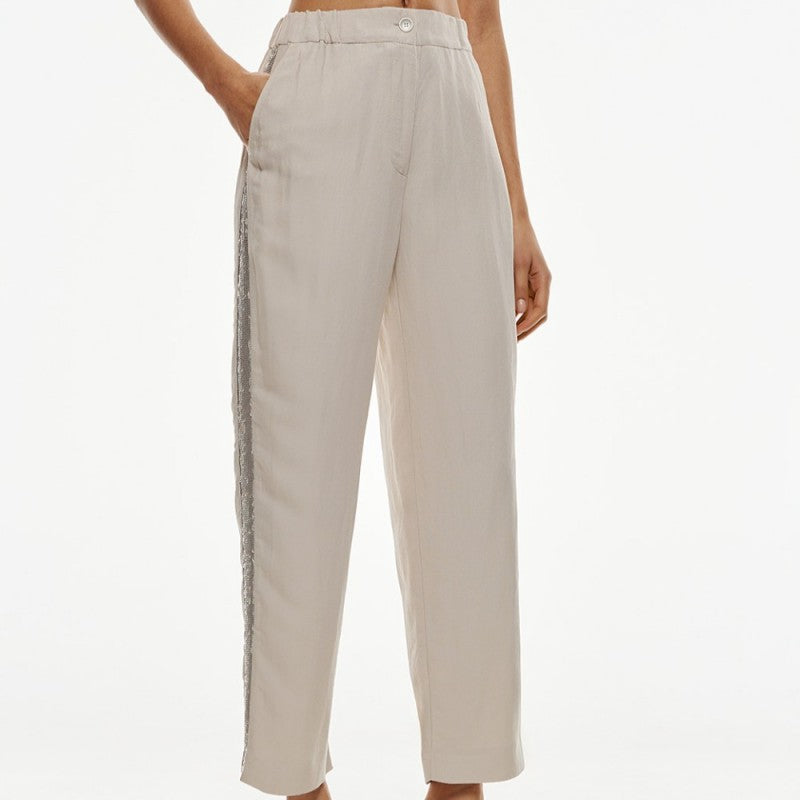 Access Jogger pants with elastic waistband and sequins by Krone 1