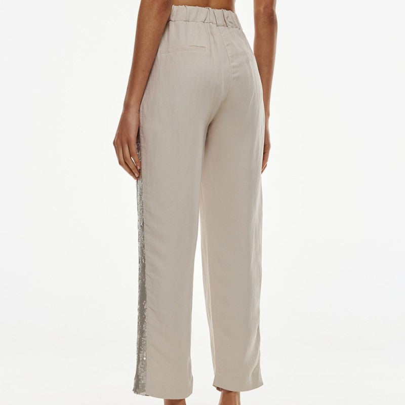 Access Jogger pants with elastic waistband and sequins by Krone 1