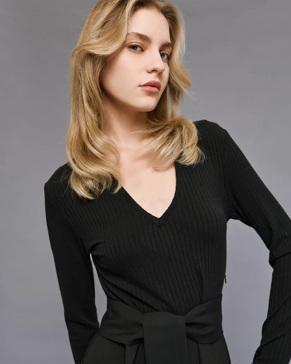 Access Kjole med stofkombination by Access Fashion