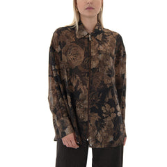 Access Blomstret skjorte med lynlås by Access Fashion