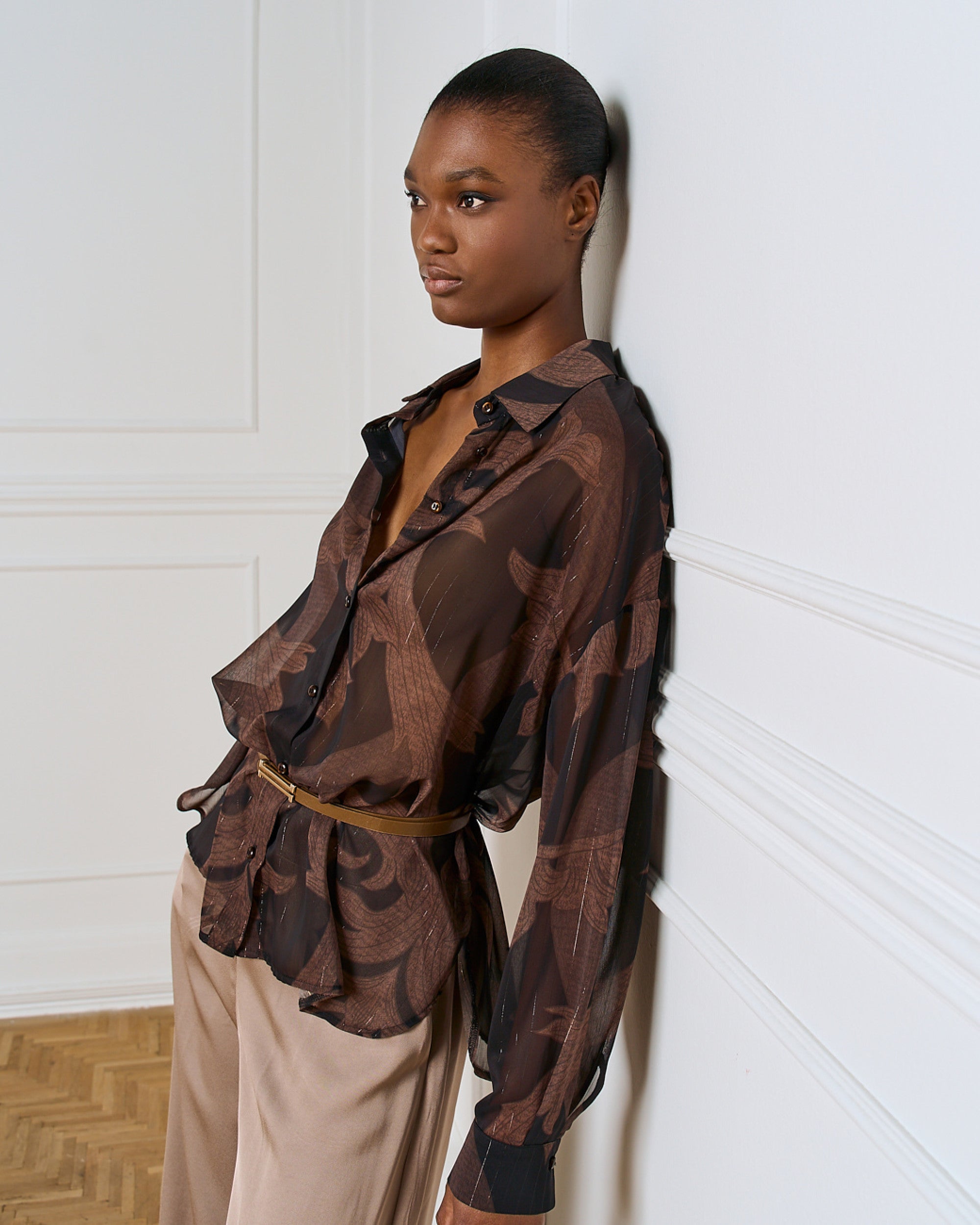 Access Printet skjorte i mesh by Access Fashion