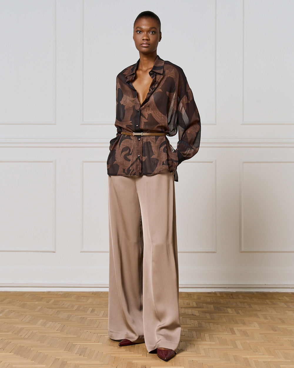 Access Printet skjorte i mesh by Access Fashion