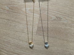 Halskæde hjerte med krone på top by Krone 1