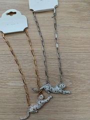 Bling Leopard halskæde by Krone 1