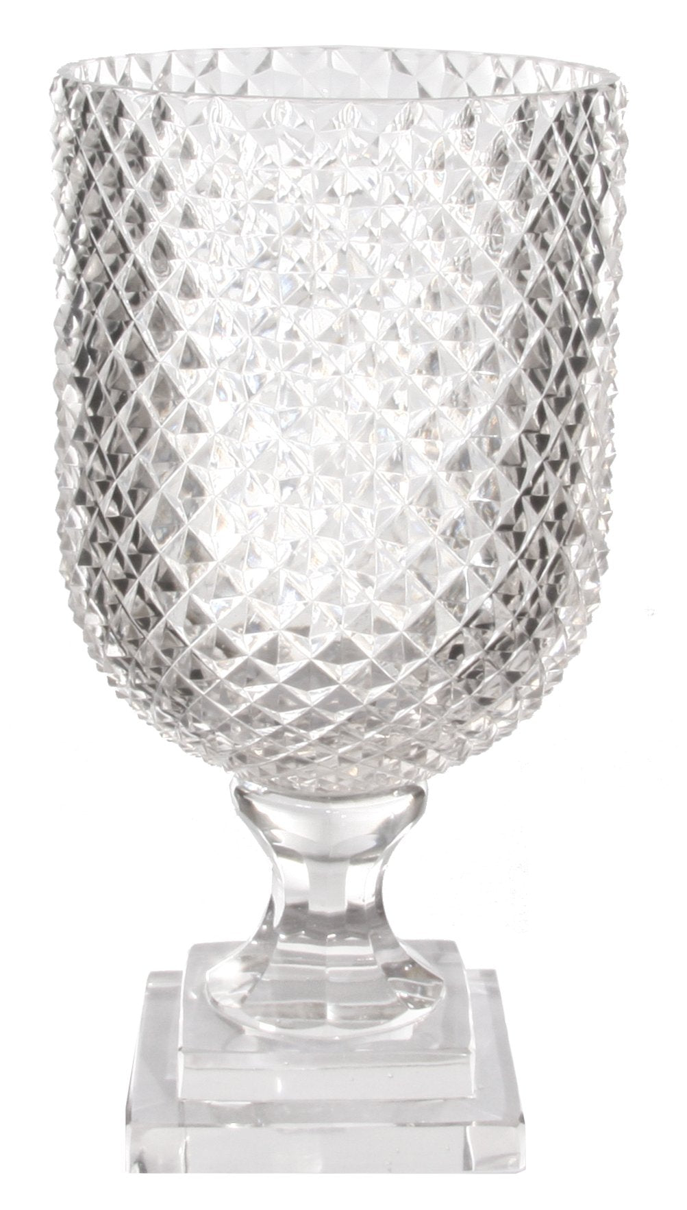 Crystal Hurricane Diamond Cut Clear 15x29,5 cm elegant lysestage i krystal