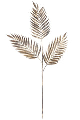 Dekorativt palmeblad guld/sort 35x94 cm