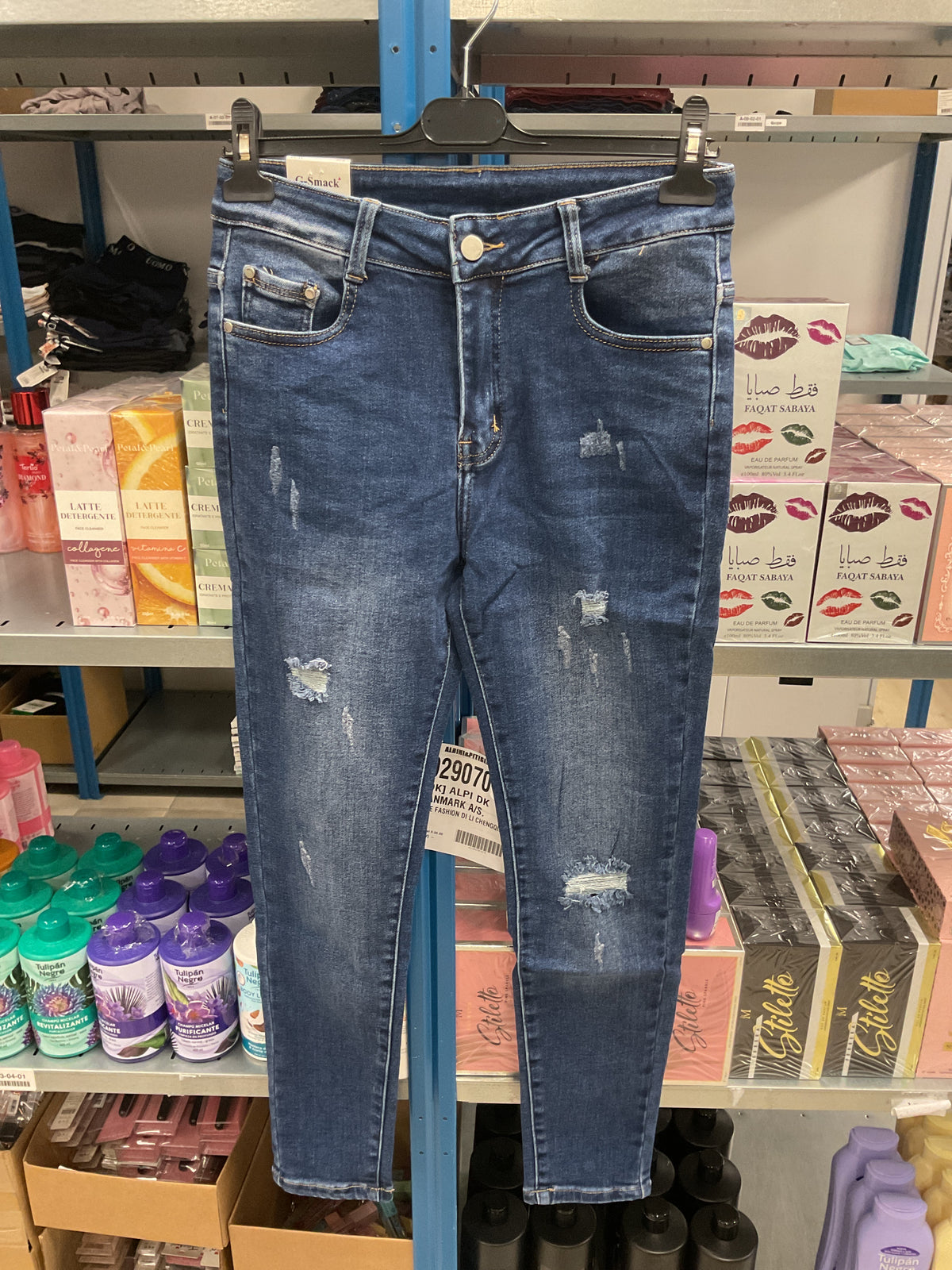 Jeans destressed effekt - str. m/38 by Krone 1