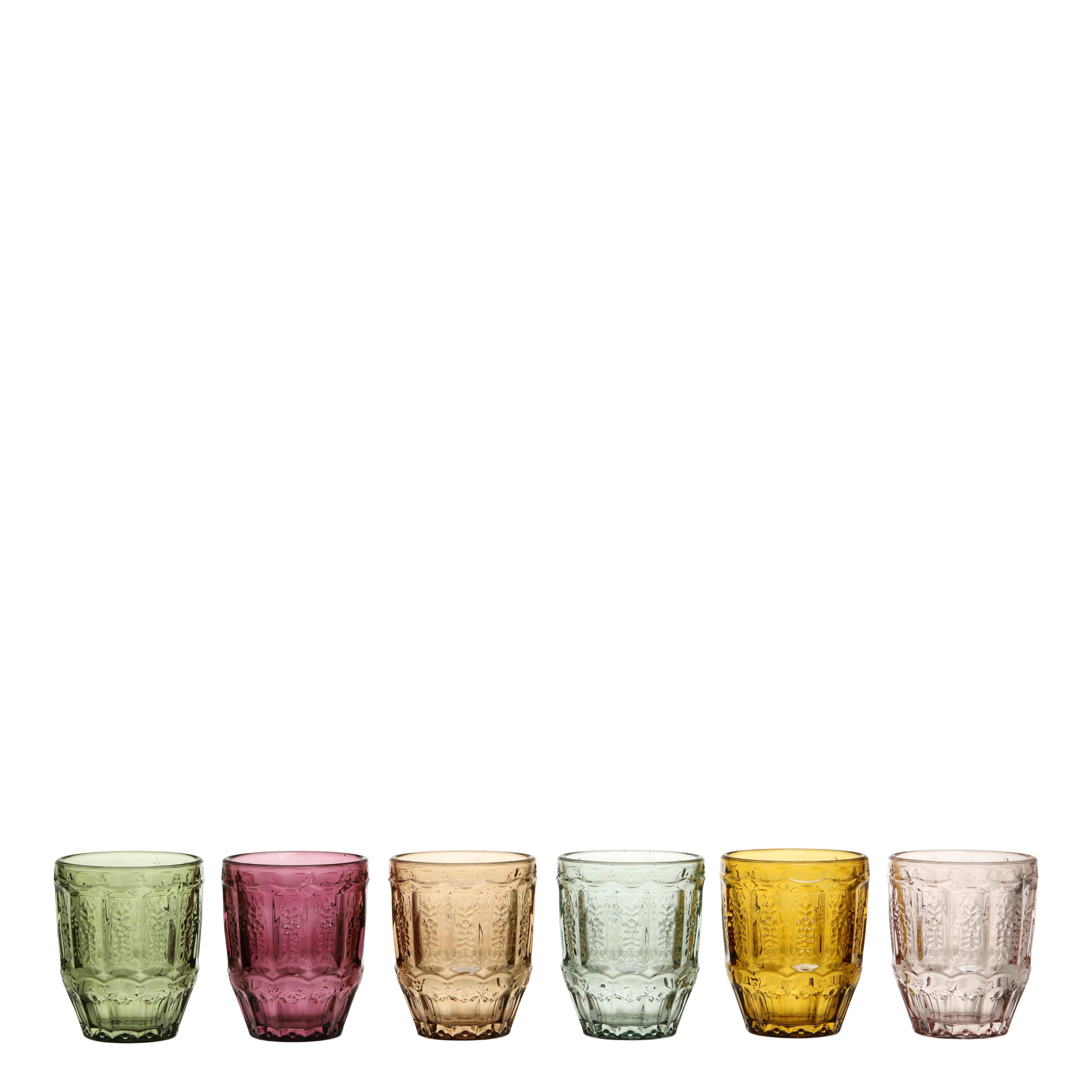 Saint-Émilion Glas med mønster 10x8 cm – Assorterede farver