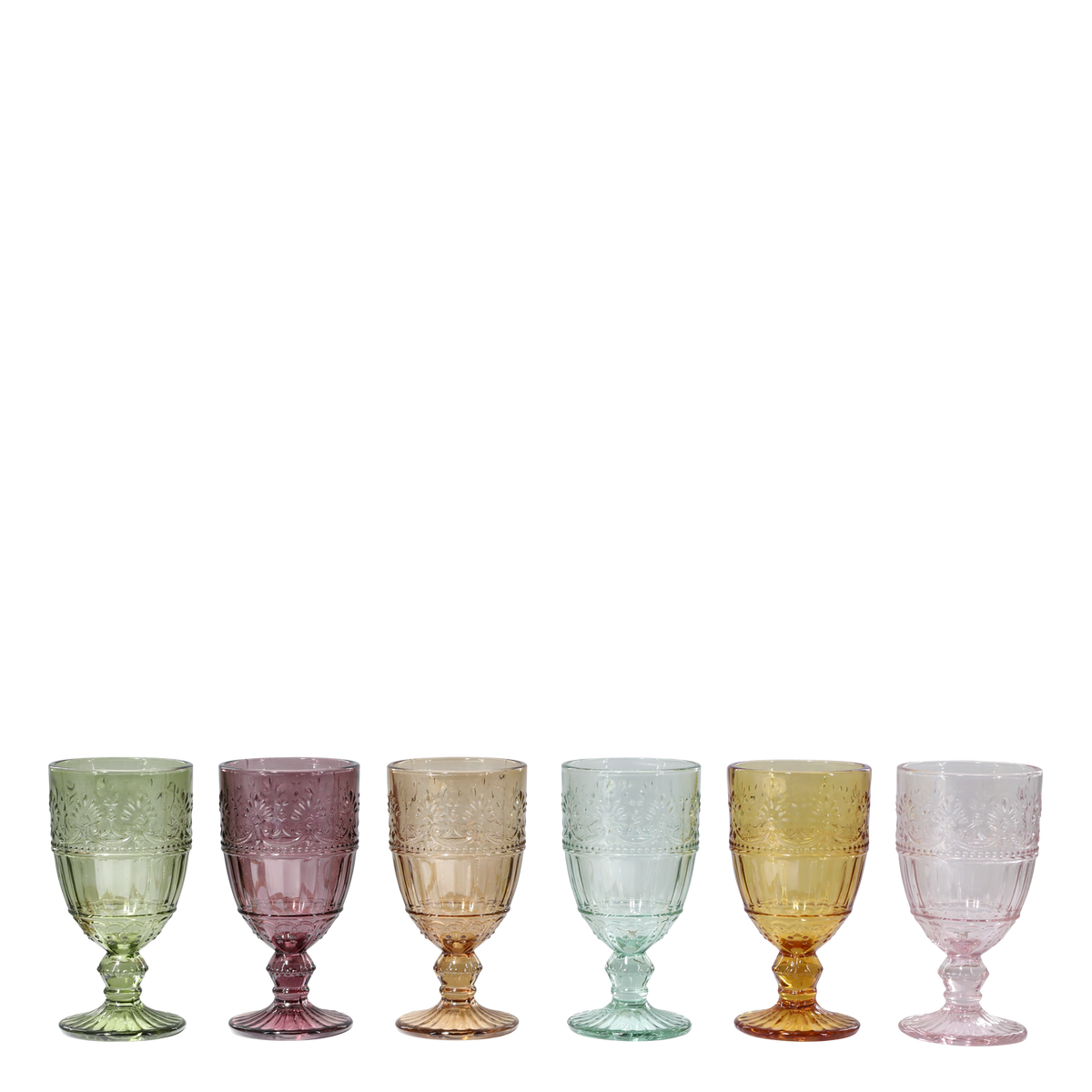 Saint-Émilion Wine Glass w. pattern 14.5x7.5 cm assorted colours