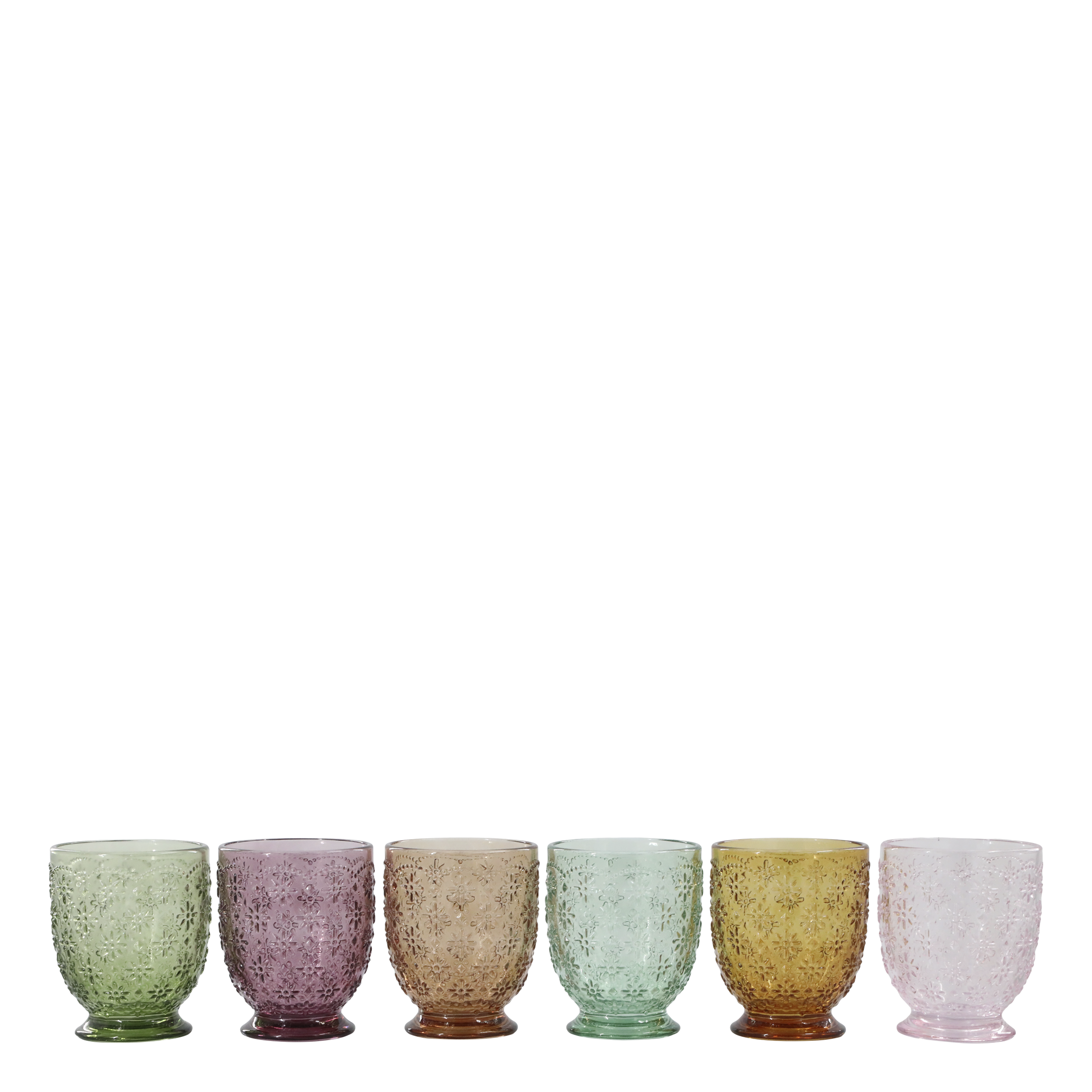 Saint-Émilion Glas med mønster 10x8 cm – Assorterede farver