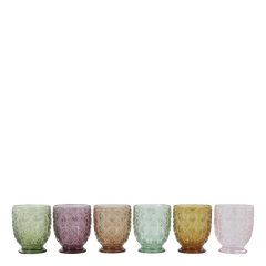 Saint-Émilion Glas med mønster 10x8 cm – Assorterede farver