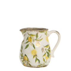 Limone Jug m. citronmotiv 16x13 cm – Creme (Levering primo maj)
