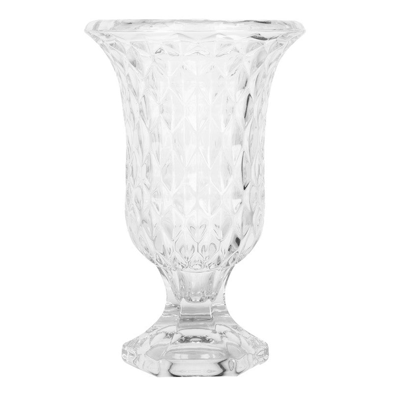 Vase Ø15x23 cm Transparent Glas klassisk og elegant design