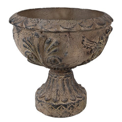 Dekorativ urtepotte mørk Ø 36x35 cm Elegant og rustik plantekrukke