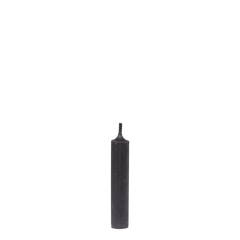 Short Dinner Candle 11x2 cm Black
