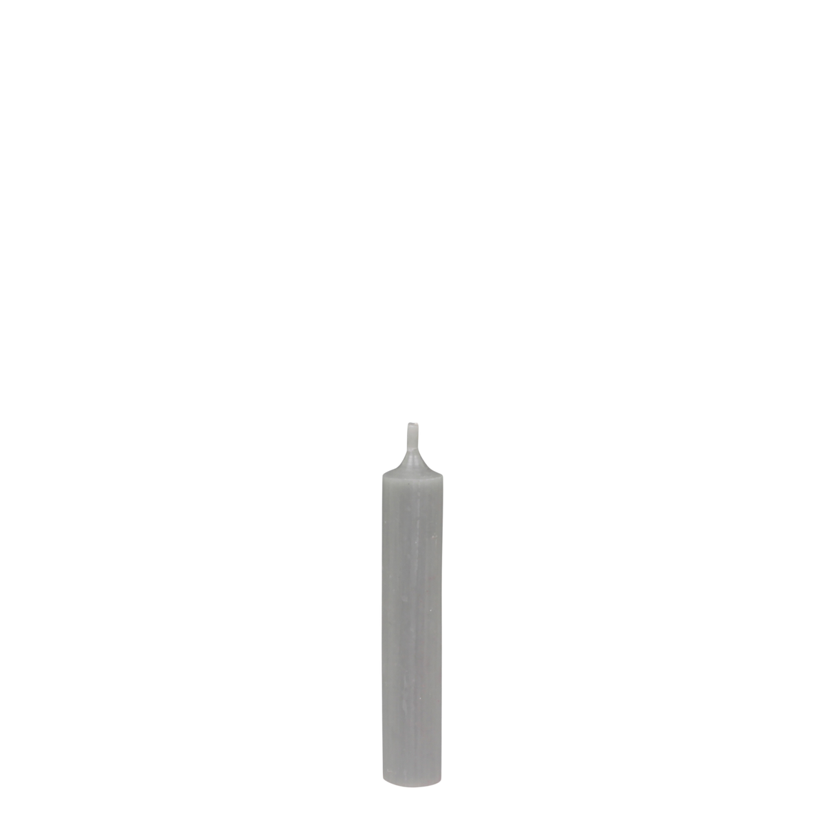 Short Dinner Candle 11x2 cm Grey