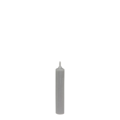 Short Dinner Candle 11x2 cm Grey
