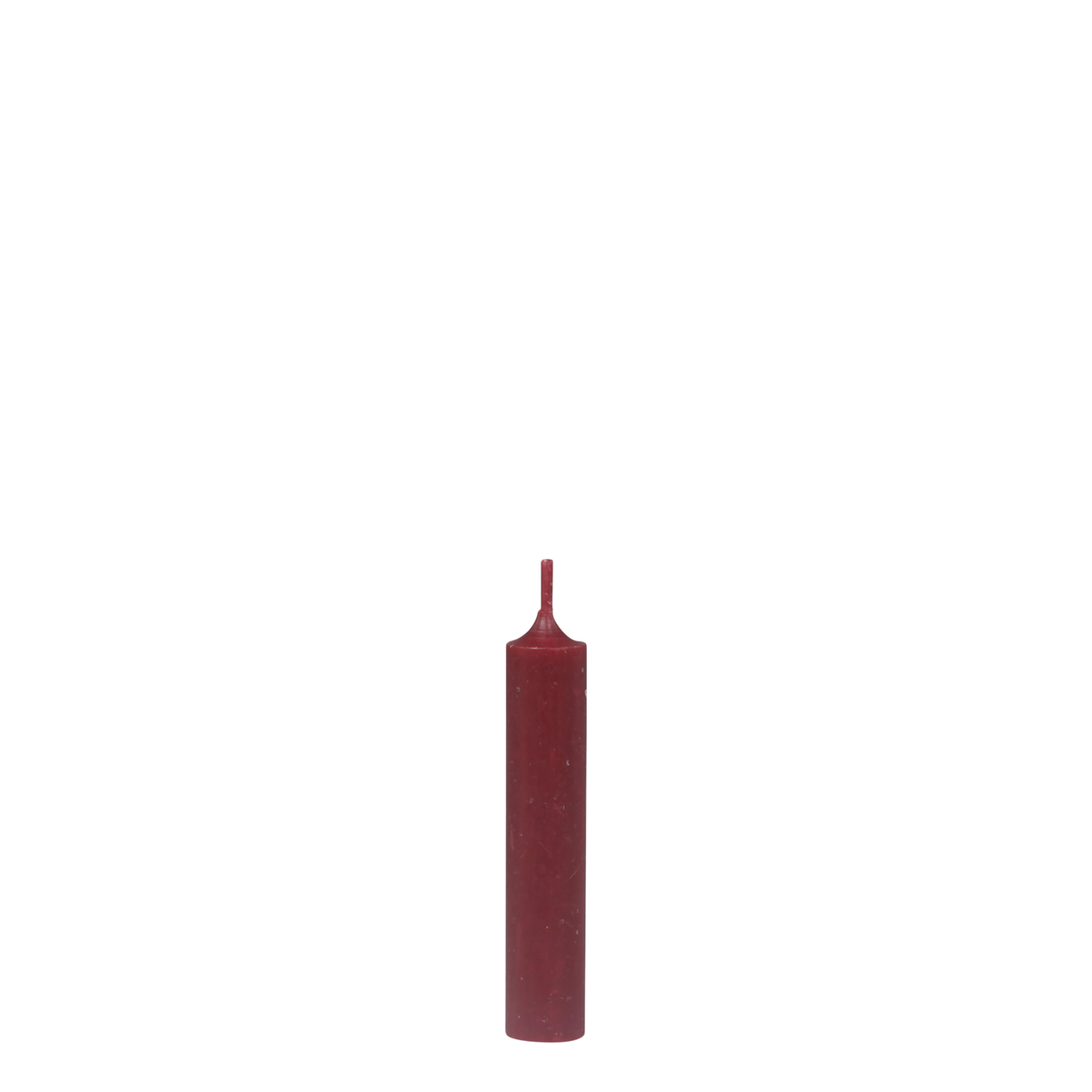 Short Dinner Candle 11x2 cm Mørkerød